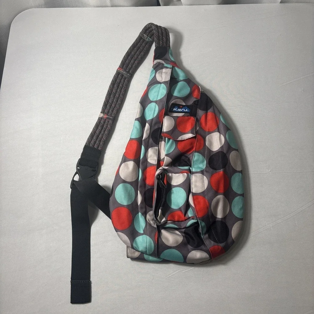 Kavu Rope Got Dots Sling Bag Backpack Crossbody Canvas Outdoor Hiking